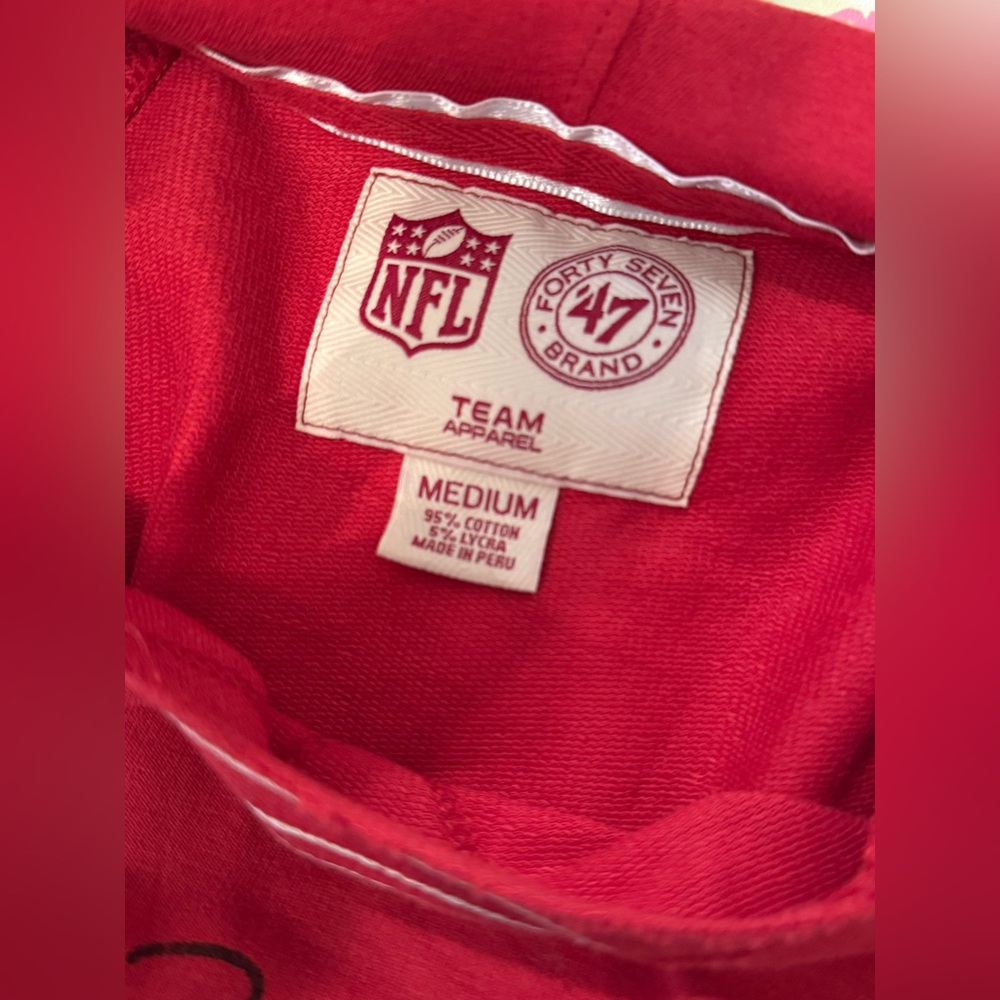 ‘47 Brand San Francisco 49ers Ladies Upperdeck Pullover Hoodie NWT - Picture 3 of 7